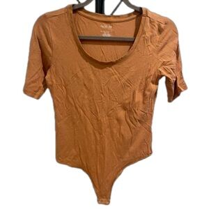 Rachel Zoe Camel T-shirt Body Suit - sz S